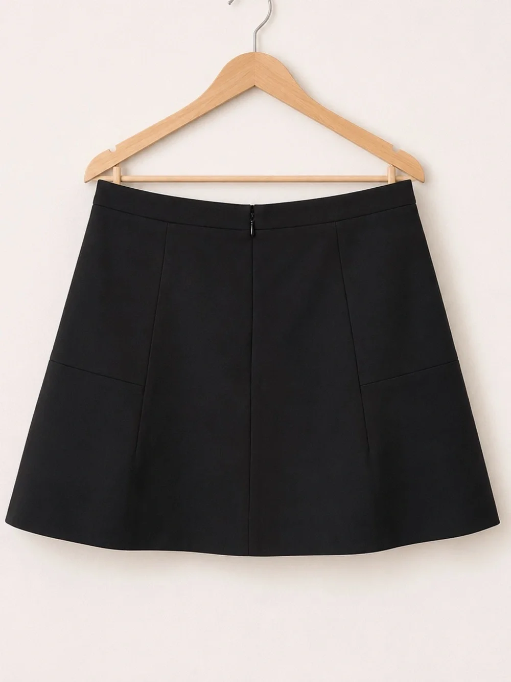 J.Crew Black Pleated Mini Skirt Size 6 A-Line High Rise Classic Preppy Career